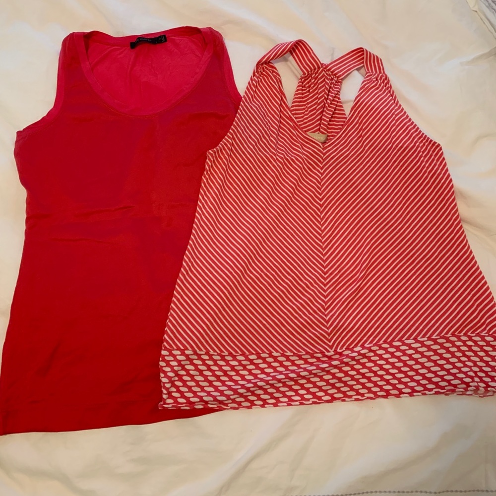 Various tanks/tops in same color palette.